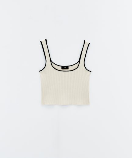Crop top panna